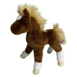 Douglas Plush Teak Chestnut Foal Horse Brown Pony Stuffed Animal Farm Cuddle Toy
